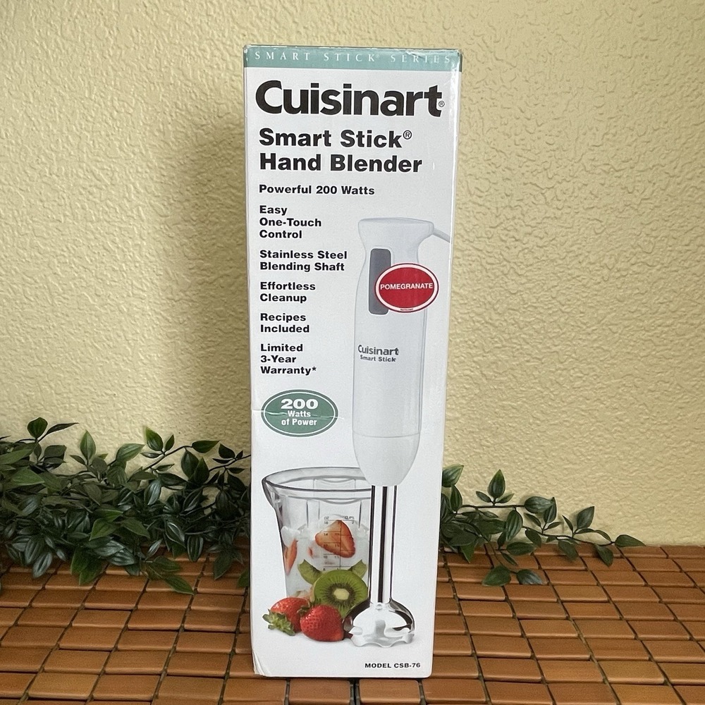 Cuisinart Smart Sick CSB-76 Hand Blender Pomegranate 200W Immersion Blender NIB